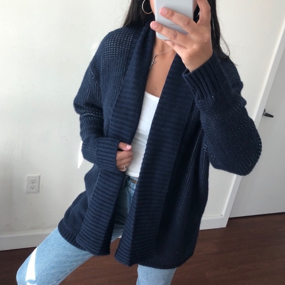 1 LEFT NEW Market & Spruce navy blue cardigan - Picture 6 of 8